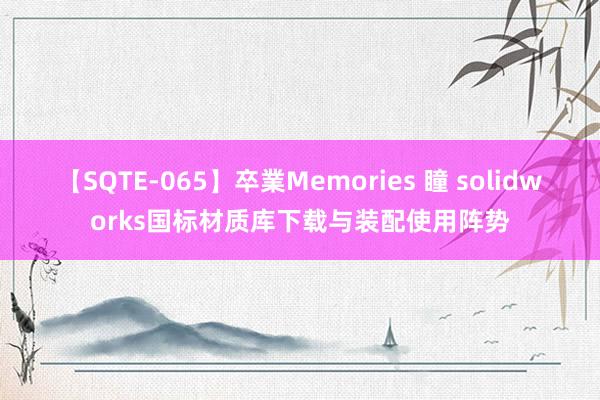 【SQTE-065】卒業Memories 瞳 solidworks国标材质库下载与装配使用阵势