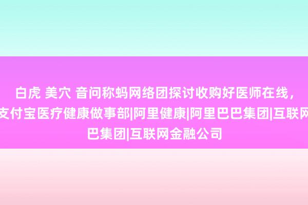 白虎 美穴 音问称蚂网络团探讨收购好医师在线，业务并入支付宝医疗健康做事部|阿里健康|阿里巴巴集团|互联网金融公司